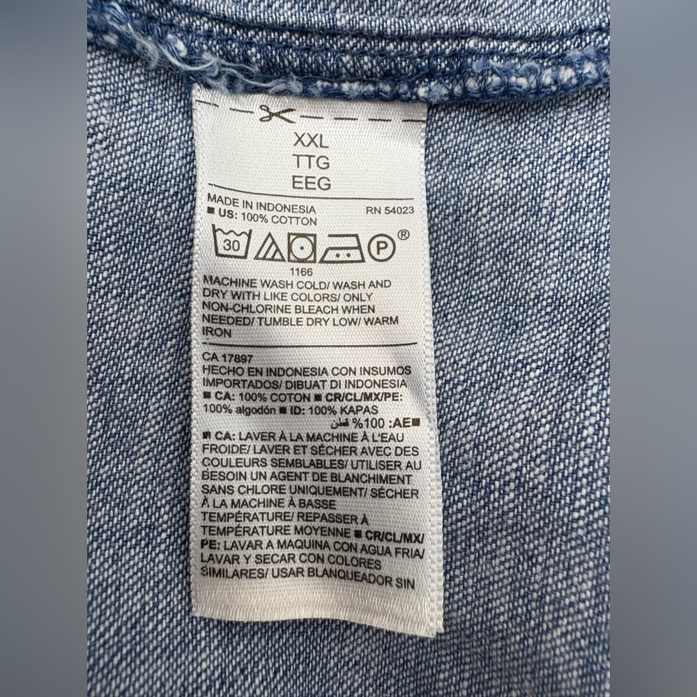 Old Navy Blue Denim Midi Dress - Picture 16 of 16